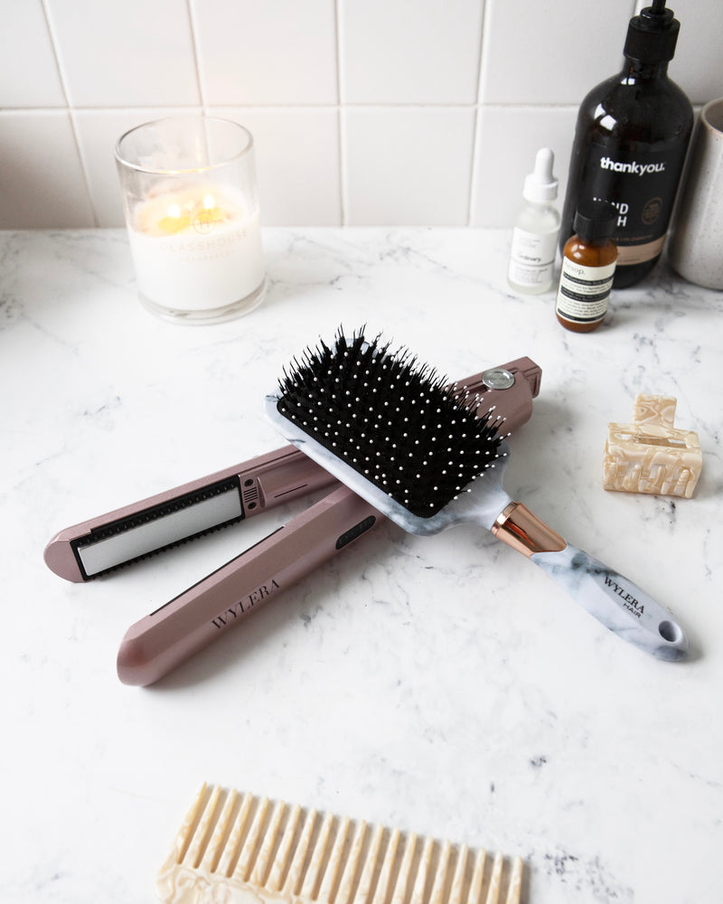 Smooth Touch Paddle Brush and Dual Comb